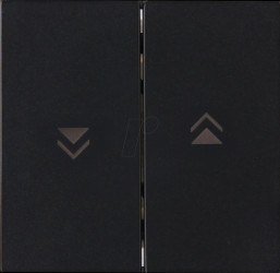 490359008 HK07 - surface double rocker with arrow symbol, black matt