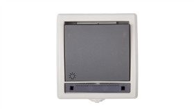 Aquant Łącznik Przycisk /Światło/ Ip55 Szary Lnt-1S 1204-10