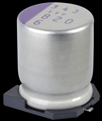 6SVP820M SMD-polymer aluminium, low ESR, 820 µ, 6.3 V