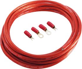 Zestaw kabli zasilających Sinuslive BK-25P, 25 mm2, czerwony, 5 m