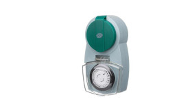 Programator Czasowy Mechaniczny Ip44 / 24H /30 Minutowy, Zielony / 67276