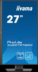 XUB2797QSN-B2 69-cm monitor, QHD, loudspeakers, USB dock, LAN, pivot