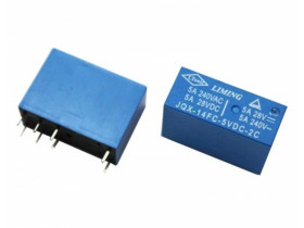 Przekaźnik DC 5V 5A JQX-14FC-5VDC-2C 2 sekcje przełączny