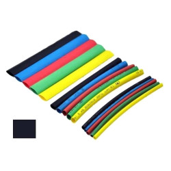 Koszulka termokurczliwa 2/1 czarna 1m