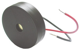 Elektroniczny sygnalizator akustyczny 6 → 15 V DC średnica 54mm, sygnał ciągły 102dB 2000 → 3000 Hz
