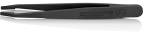 ESD plastic tweezers, insulated, antimagnetic, carbon fibre plastic, 115 mm, 92 09 04 ESD