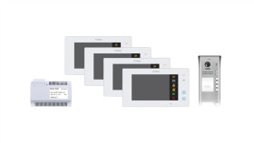 Wideodomofon 4-Rodzinny Vidos Duo 4 X M1021w / S1104a