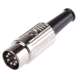 Wtyk Din 7 -pinowe Męski Montaż na kablu 100 V AC