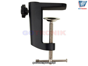 Mocowanie do lamp z lupą typu imadełko - czarne