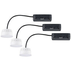 Paulmann 92477 LED Recessed Light Set 19.5W Satin EasyDim 3-Piece