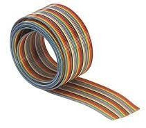 Ribbon cable, 15 pole, pitch 1.27 mm, 0.09 mm², AWG 28, different, 09180157005