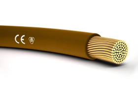 Przewód instalacyjny H07V-K (LgY) 2,5 brązowy /100m/