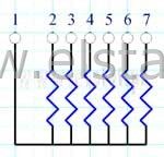 Drabinka rezystancyjna 6x1 K 2