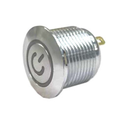 Nasadka przełącznika Chwilowy SPST średnica wycięcia 16mm, montaż panelowy RS PRO