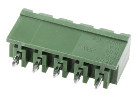Wtyk PCB 5-pinowe raster: 5.08mm -rzędowe RS PRO Przepust Męski 16.0A 300.0 V.