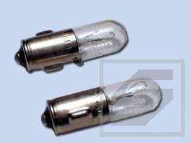 Żarówka do sygnal. Ba7s 12VDC 100mA 7x20mm; 1500h