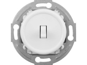 Łącznik pojedynczy Retro bez ramki, 10A-250V~, biały