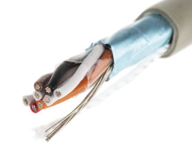 Kabel do transmisji danych 4 -parowy 0,14 mm² 8 -rdzeniowy Ekranowany 26 AWG AWG PVC 300 V