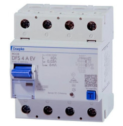 WYŁĄCZNIK DFS4 025-4/0,10-A RÓŻNICOWO-PRĄDOWY 3-FAZOWY 72125901