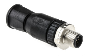 Złącze wielostykowe przemysłowe 8-pinowe M12 Montaż na kablu Wtyczka HARTING