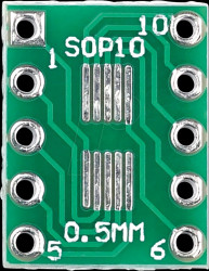 SMA-SOT23 Developer boards - SMD breakout adapter, SOT23 / SSOP10 / MSOP10