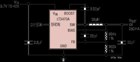 Micropower Buck Regulator with Integrated Boost and Catch Diodes