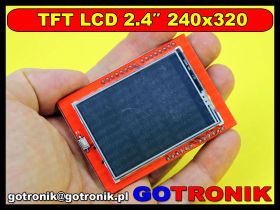 Wyświetlacz LCD TFT przekątna 2.4" 240x320 ILI9341