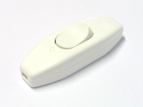 Przełącznik przelotowy lampkowy Ł1 NW 2,5A 250V biały ON-OFF