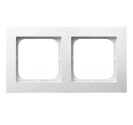 Ramka podwójna - ciepły biały R-2G/46
