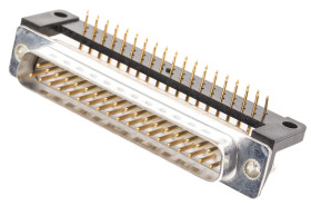 Złącze D-Sub 37-pinowe Męski Kąt prosty Montaż na panelu raster 2.76mm