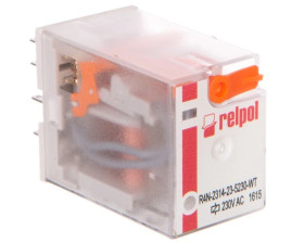 Przekaźnik przemysłowy 4P 6A 230V AC R4N-2314-23-5230-WT 860676