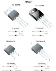 VB20202C Dual High Voltage TMBS&#174; (Trench MOS Barrier Schottky) Rectifier Ultra Low VF = 0.59 V at IF = 5 A