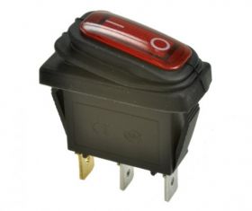 PRZELACZNIK.A-604/R 12V ON-OFF CZERWONY