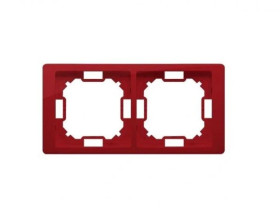 Simon Basic Neos Ramka podwójna rubinowy BMRC2/033