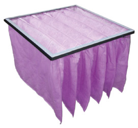 Filtr workowy F7 wymiary rzeczywiste 592 x 592 x 350mm kieszeniowy wymiary 24 x 24 x 15cal głębokość 350mm