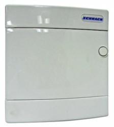 Obudowa natynkowa z tworzywa 1x8 IP40 drzwi białe, N+PE