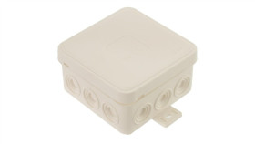 Puszka Instalacyjna Natynkowa Typu Klik 75X75x41mm Hermetyczna Ip54 Biała...