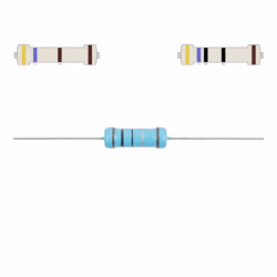 Rezystor 470 Ohm tolerancja 1% precyzyjny moc 3W 470R 5x16mm metalizowany