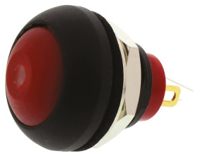 Przycisk miniaturowy Chwilowy SPST średnica wycięcia 12.9mm, montaż panelowy KNITTER-SWITCH