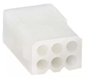 Złącze zasilania Gniazdo Montaż na panelu 6 250 V Molex