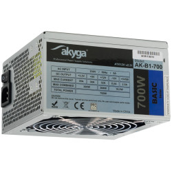 Zasilacz ATX 700W Akyga Basic PC AK-B1-700 Fan 12cm komputera
