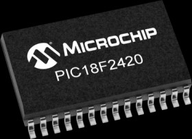 PIC Microcontroller, 8 bit, 40 MHz, SOIC-28, PIC18F2420-I/SO