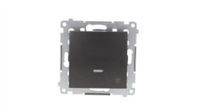 Simon 54 Łącznik Krzyżowy Z Podświetleniem, Szybkozłącza, Antracyt Dw7l.01/48