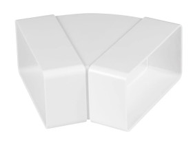 Kolano poziome płaskie 55x110mm 45 stopni KP55-24/45