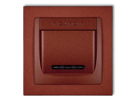 DECO Wyłącznik hotelowy brązowy metalik 9DSH-1 KARLIK