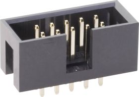 listwa pinowa, prosta Specyfikacje klem zaciskowych: bez dźwigni usuwającej Wymiary siatki: 2.54 mm Ilość pinów: 10 BKL