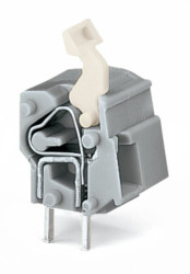 Złącze PCB 1 -pinowe raster 10/10.16mm Przewlekany Męski WAGO