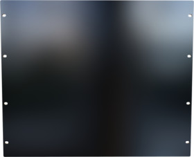 Blind plate, aluminum, (H) 400 mm, 9 U, black, PBPA19015BK2