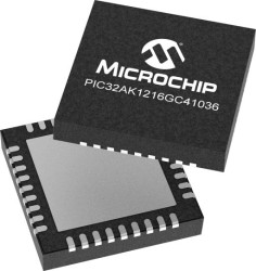Mikrokontroler Microchip PIC32 VQFN 36-pinowy Montaż powierzchniowy Mikrokontroler 32-bitowy 128 kB 32bit 200MHz Flash