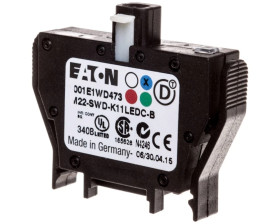 Styk pomocniczy 1P z diodą LED niebieską montaż czołowy SmartWire-DT 116004